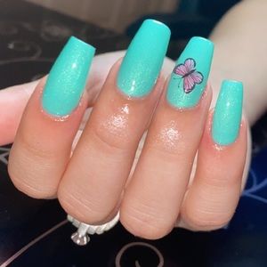 Butterfly themed press on nails